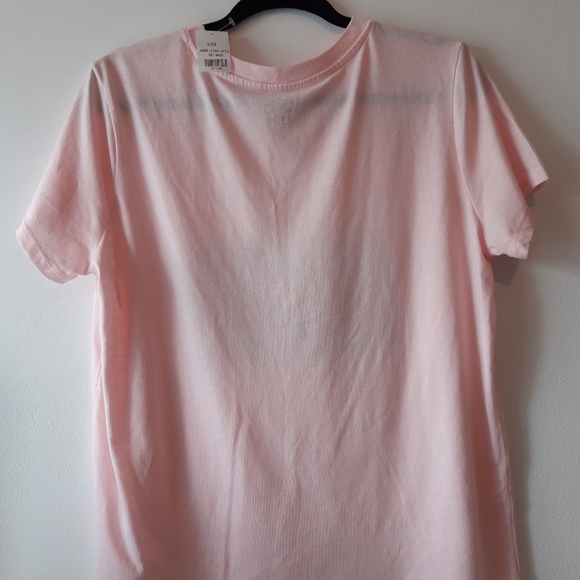 Pink Short Sleeve T-Shirt with Boujee Logo Size Lg - Picture 3 of 6
